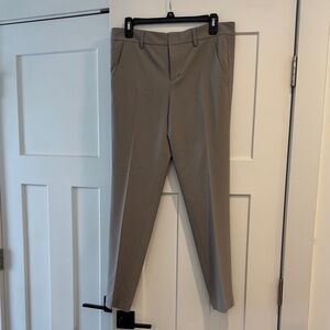 Vince Women’s Taupe Pleated Wool Trouser Pants, Size 10